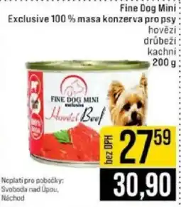 Jip Fine Dog Mini Exclusive 100 % masa konzerva pro psy nabídka