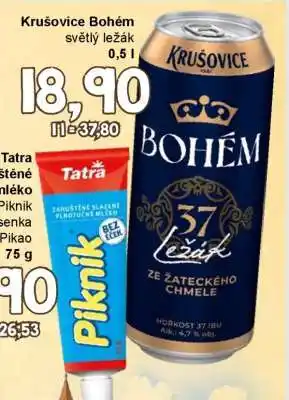 Krušovice Bohém světlý ležák