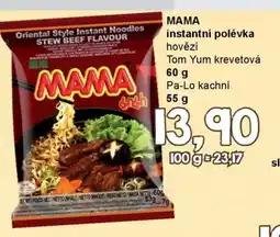 Jip MAMA Instantní polévka nabídka