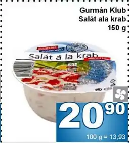 Jip Gurmán Klub Salát ala krab nabídka