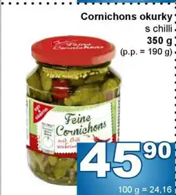 Jip Cornichons okurky s chilli nabídka