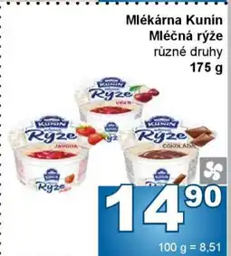 Jip Mlékárna Kunín mléčná rýže nabídka