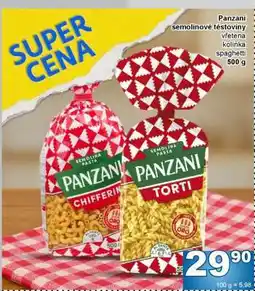 Jip Panzani semolinové těstoviny nabídka