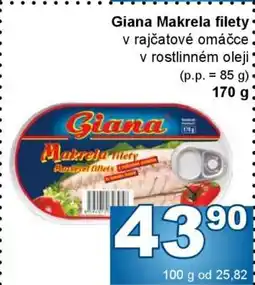 Jip Giana Makrela filety nabídka