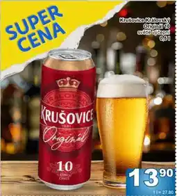 Jip Krušovice Královský Originál 10 světlé výčepní nabídka