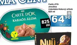 Jip Carte d'Or zmrzlina čokoláda+lískový oříšek 825 ml nabídka