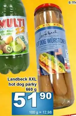 Jip Landbeck XXL Hot Dog párky nabídka