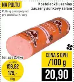 Jip Kostelecké uzeniny zauzený šunkový salám nabídka