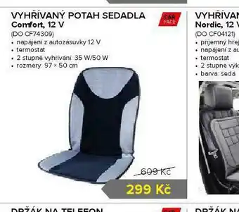 Auto Kelly Vyhřívaný potah sedadla comfort, 12v nabídka