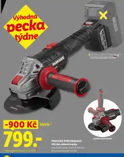 Lidl PARKSIDE PERFORMANCE 20V Aku úhlová bruska nabídka