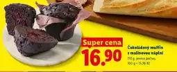 Lidl Čokoládový muffin s malinovou náplní nabídka