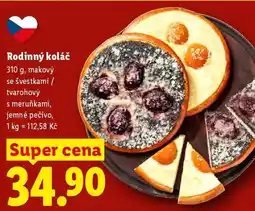 Lidl Rodinný koláč nabídka