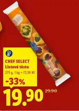 Lidl CHEF SELECT Listové těsto nabídka