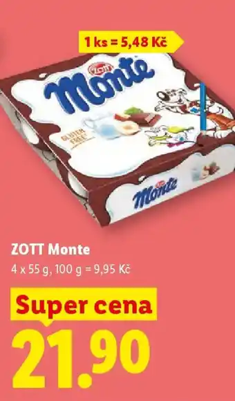 Lidl ZOTT Monte nabídka