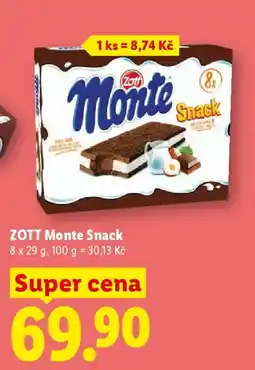 Lidl ZOTT Monte Snack nabídka