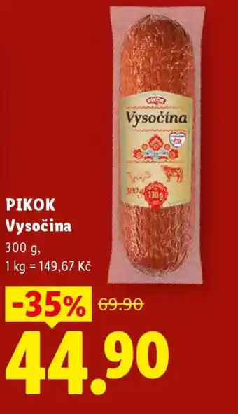 Lidl PIKOK Vysočina nabídka