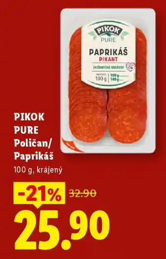 Lidl PIKOK PURE Poličan/ Paprikáš nabídka