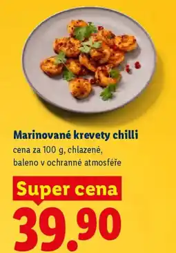 Lidl Marinované krevety chilli nabídka