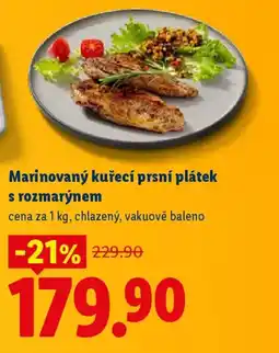 Lidl Marinovaný kuřecí prsní plátek s rozmarýnem nabídka