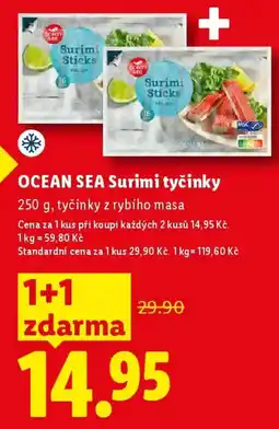 Lidl OCEAN SEA Surimi tyčinky nabídka