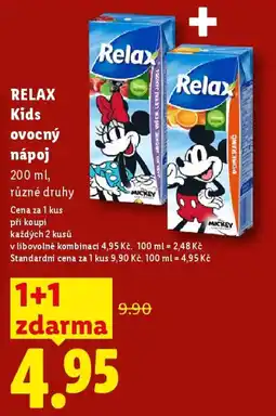 Lidl RELAX Kids ovocný nápoj nabídka