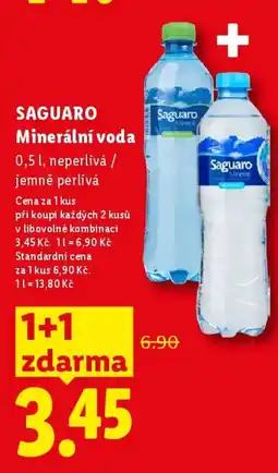 Lidl SAGUARO Minerální voda nabídka