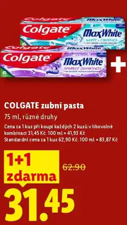Lidl COLGATE zubní pasta nabídka