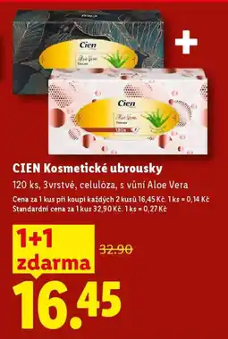 Lidl CIEN Kosmetické ubrousky nabídka