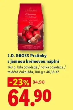 Lidl J.D. GROSS Pralinky s jemnou krémovou náplní nabídka