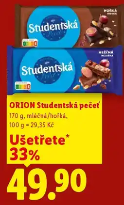 Lidl ORION Studentská pečeť nabídka