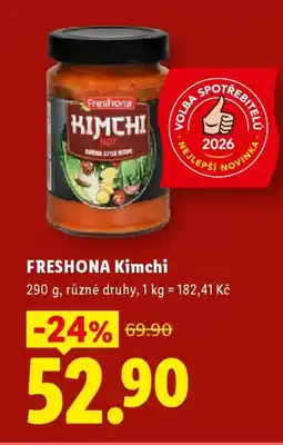 Lidl FRESHONA Kimchi nabídka