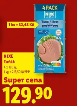 Lidl NIXE Tuňák nabídka