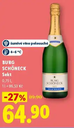 Lidl BURG SCHÖNECK Sekt nabídka