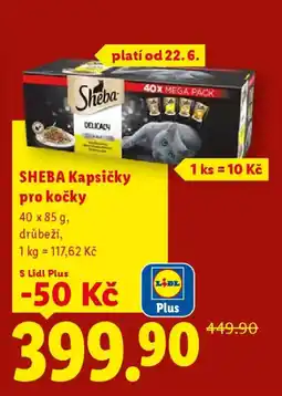 Lidl SHEBA Kapsičky pro kočky nabídka
