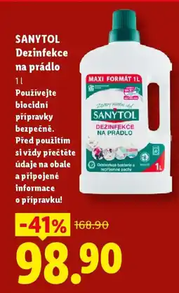 Lidl SANYTOL Dezinfekce na prádlo nabídka