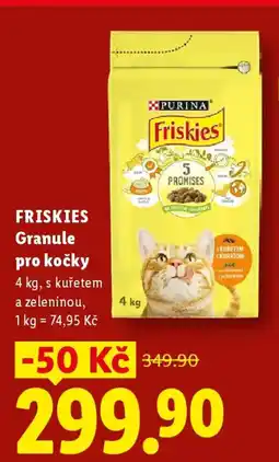 Lidl FRISKIES Granule pro kočky nabídka