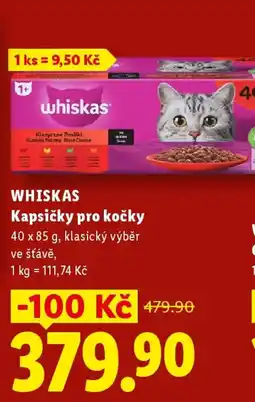 Lidl WHISKAS Kapsičky pro kočky nabídka