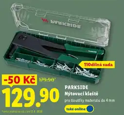 Lidl PARKSIDE Nýtovací kleště nabídka