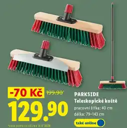Lidl PARKSIDE Teleskopické koště nabídka