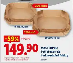 Lidl MASTERPRO Pečicí papír do horkovzdušné fritézy nabídka