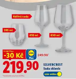 Lidl SILVERCREST Sada sklenic nabídka