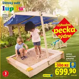 Lidl LUPILU Dětské kryté pískoviště nabídka