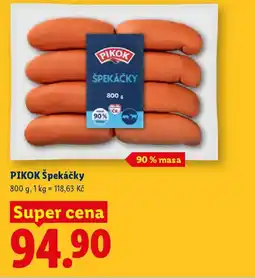 Lidl PIKOK Špekáčky nabídka