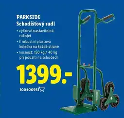 Lidl PARKSIDE Schodišťový rudl nabídka