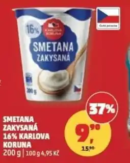 Penny Market Smetana zakysaná 16% Karlova Koruna nabídka