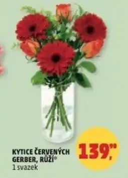 Penny Market Kytice červených gerber, růží nabídka
