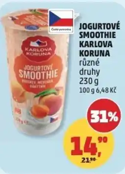 Penny Market Jogurtové smoothie karlova koruna nabídka