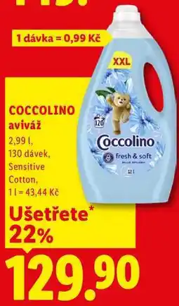 Lidl COCCOLINO aviváž, 2,99 l/130 dávek nabídka