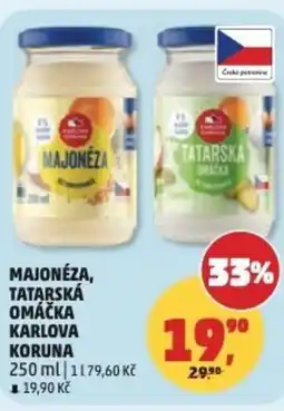 Penny Market Majonéza, tatarská omáčka karlova koruna nabídka
