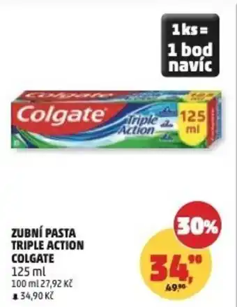 Penny Market Zubní pasta triple action colgate nabídka